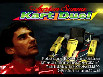 Ayrton Senna Kart Duel (JP) screen shot title